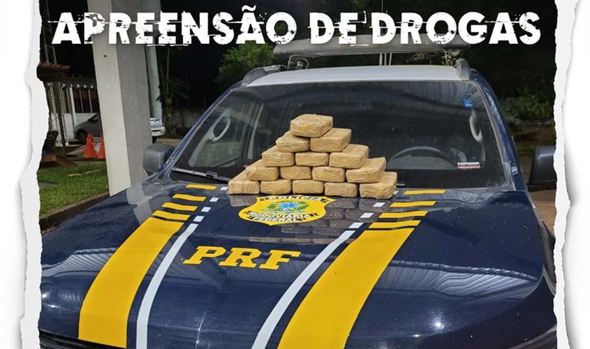 PRF realiza dois flagrantes de tráfico de drogas