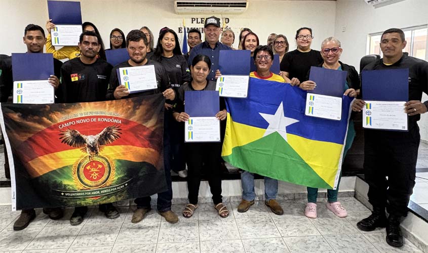 Brigada voluntária recebe voto de louvor em RO