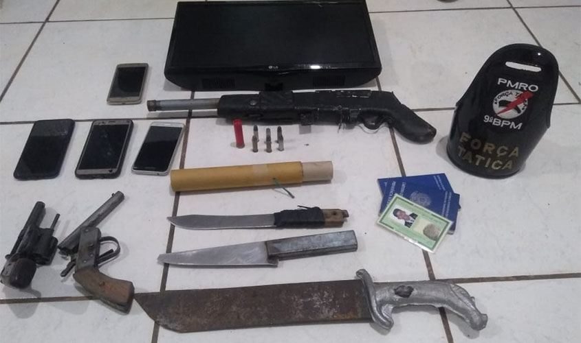Polícia recebe denúncia, apreende armas e prende sete suspeitos no Orgulho do Madeira