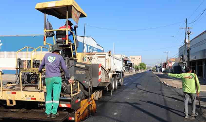 Concluída obras de recapeamento da avenida Brasil