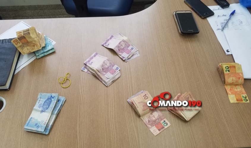 Polícia Civil fecha boca de fumo e encontra mais de R$ 6 mil reais em dinheiro