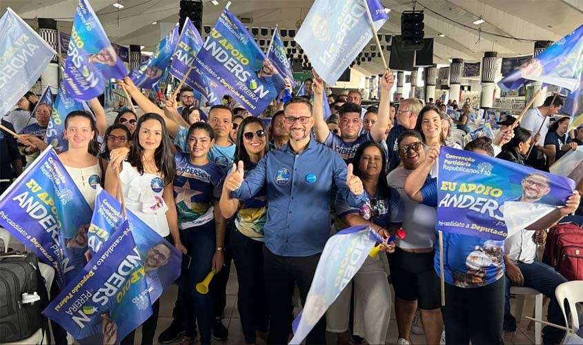 Anderson Pereira é oficializado como candidato a deputado federal durante convenção do Partido Republicanos