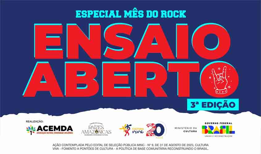 Fim de semana tem música ao vivo e feira de artesanato em Vilhena para celebrar os 20 anos da Cultura Viva