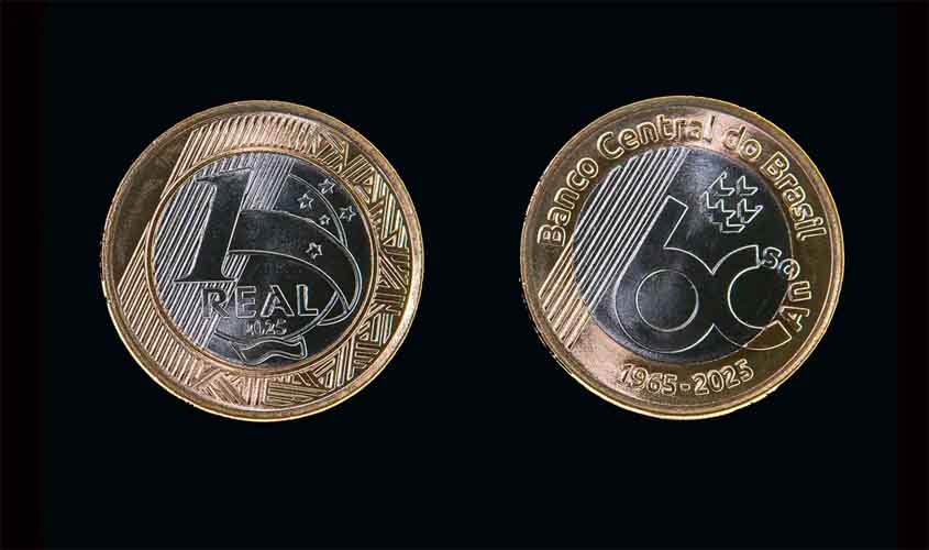 Banco Central lança moeda comemorativa de R$ 1 pelos 60 anos do órgão
