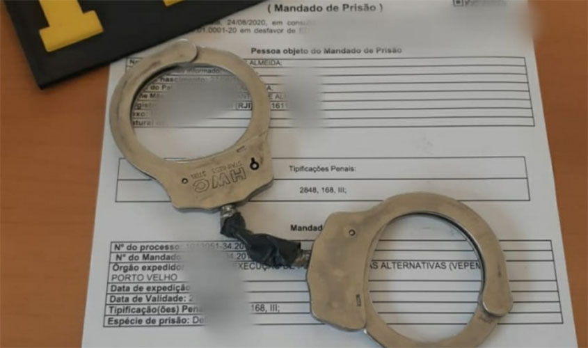 Em Porto Velho/RO, PRF cumpre mandado de prisão por apropriação indébita