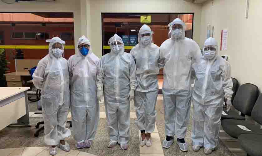 TJRO realiza teste de covid-19 em servidores temporários