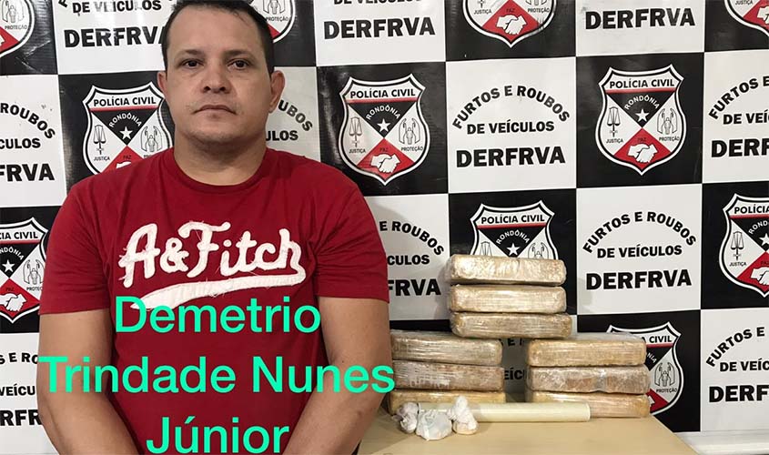 Polícia Civil prende suspeito de tráfico, com 09 kg de cocaína