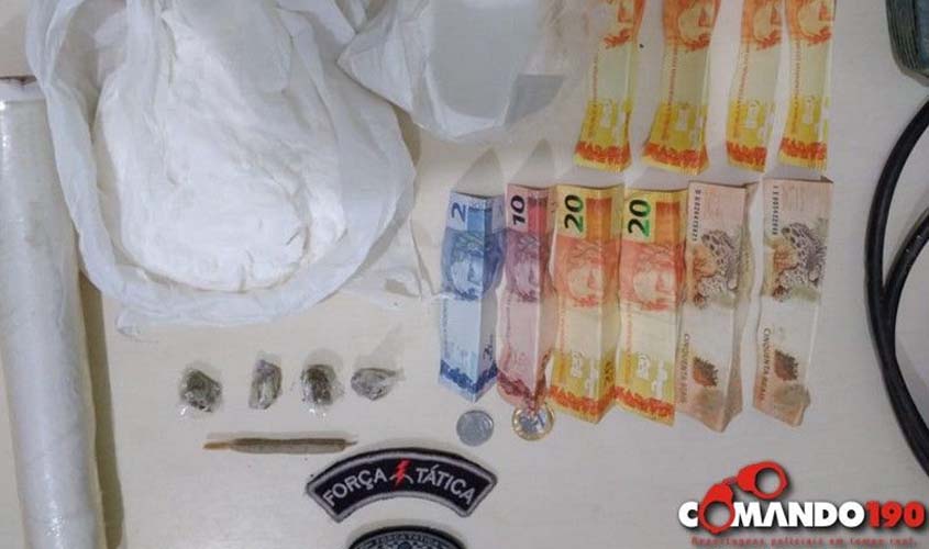 PM fecha mais um comércio de drogas e prende suspeitos