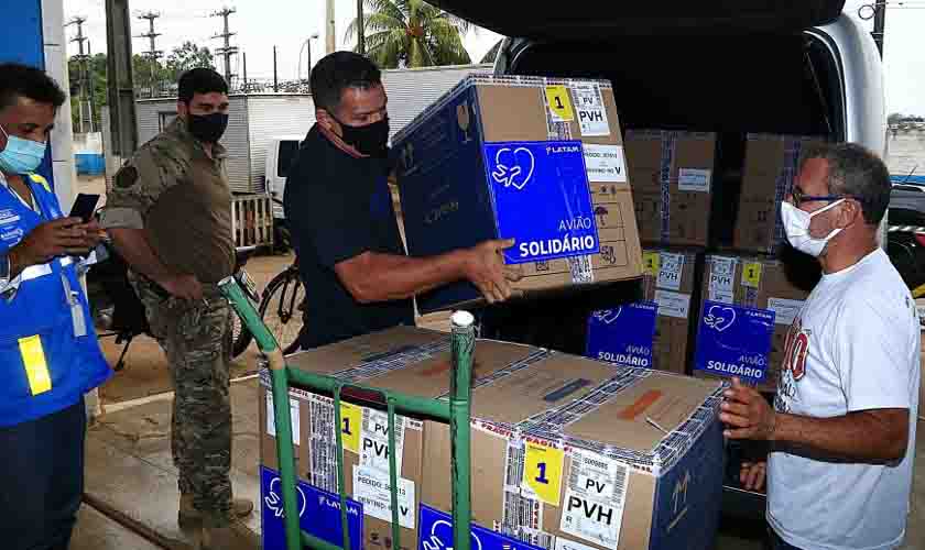 Rondônia recebe do Ministério da Saúde mais 71.590 doses de vacinas contra a covid-19