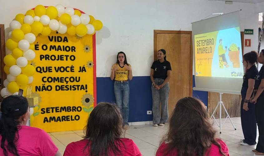 Setembro Amarelo: Jaru promove ações de prevenção