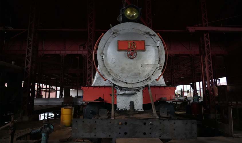 Locomotiva 18 é restaurada para os 111 anos de Porto Velho