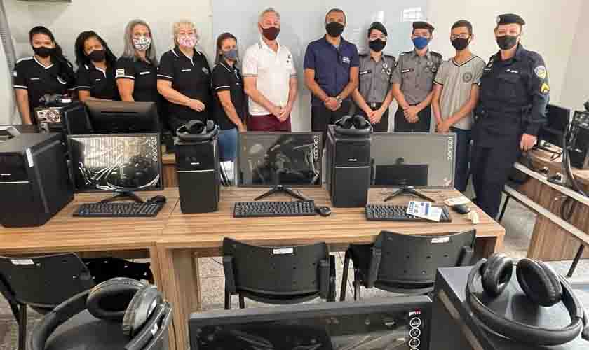 Polícia Militar Mirim de Presidente Médici é contemplada com projeto “Conectados Com o Saber”