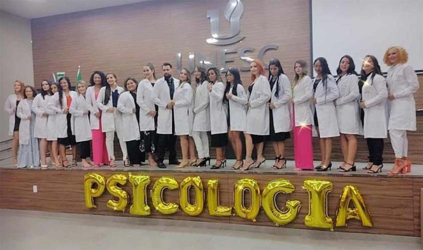 Cerimônia do Jaleco marca momento especial para alunos de Psicologia da UNESC