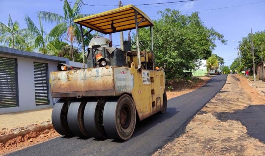 Trechos do bairro Vila da Eletronorte recebem pavimentação