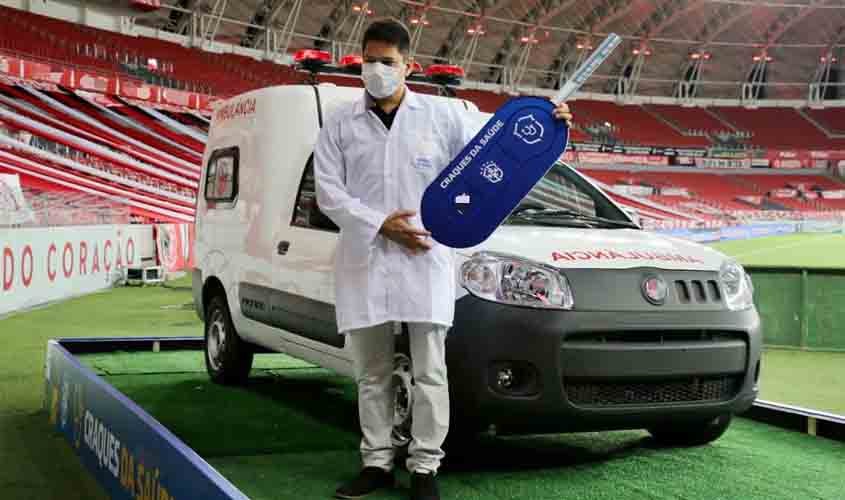 Hospital de Campanha de Rondônia se destaca nacionalmente e ganha ambulância da Confederação Brasileira de Futebol