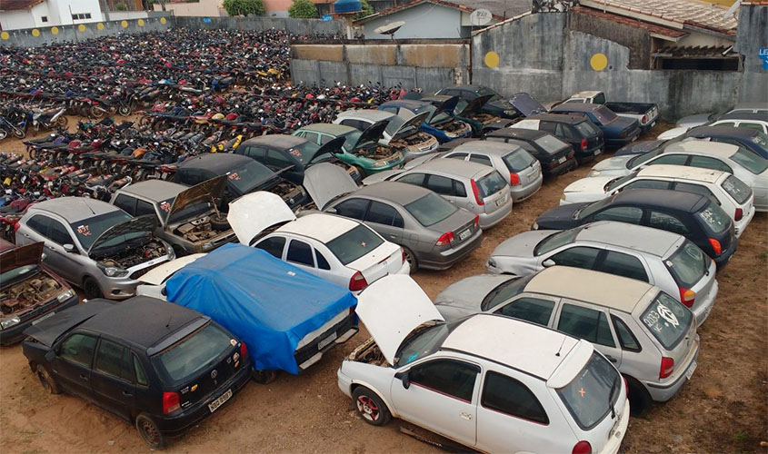 Detran Rondônia promove leilão de veículos virtual na regional; pátios estão abertos à visitação