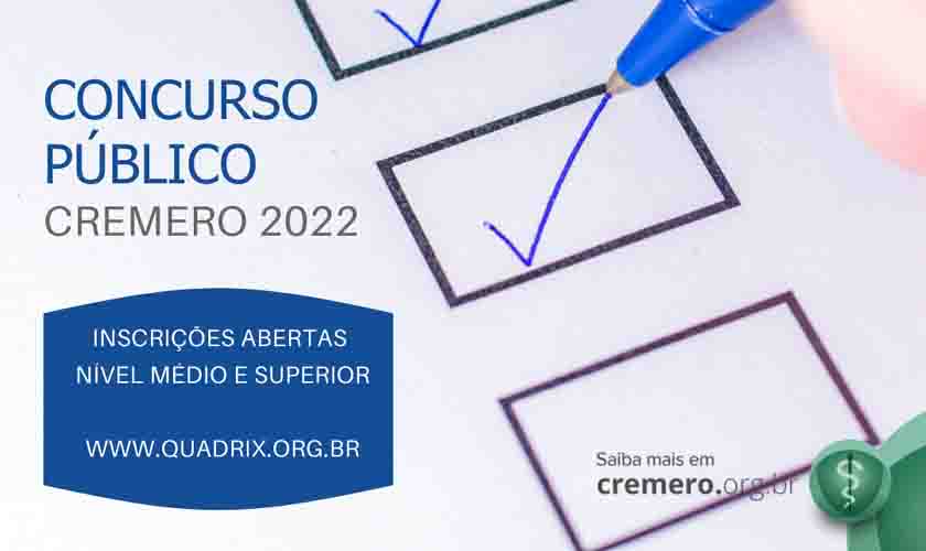 Cremero abre concurso para cargos de nível médio e superior