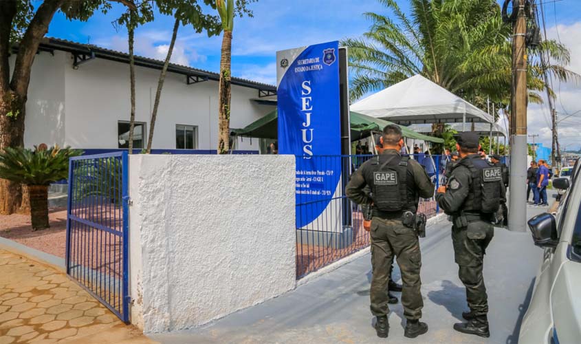 Para fortalecer combate ao crime e ressocialização, Rondônia inaugura primeira Central Integrada de Alternativas Penais