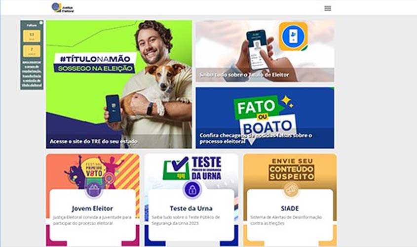 Rápido e prático: encontre tudo sobre eleições no Portal da Justiça Eleitoral