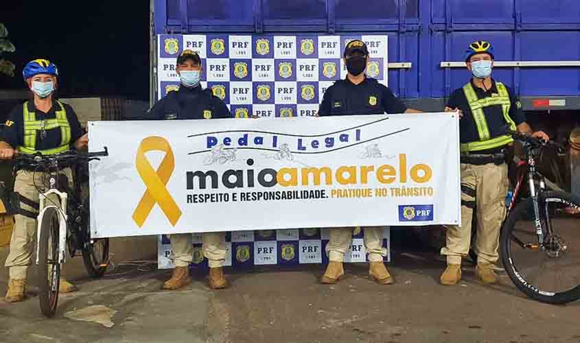 Maio Amarelo 2021: Em Rondônia, PRF realiza atividades de conscientização no trânsito