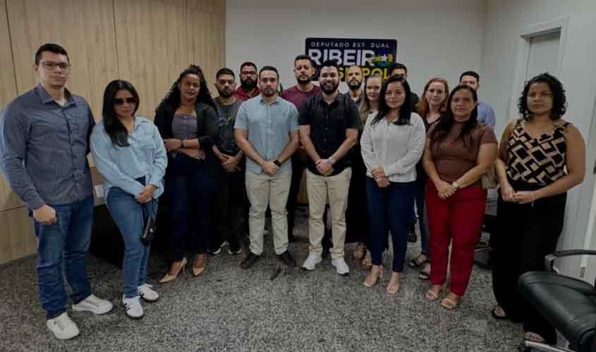 Aprovados no concurso da Polícia Civil de Rondônia se reúnem no gabinete do Deputado Ribeiro do Sinpol