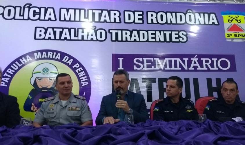Seminário da patrulha Maria da Penha é realizado em Ji-Paraná; meta é expandir serviço policial a todas cidades rondonienses