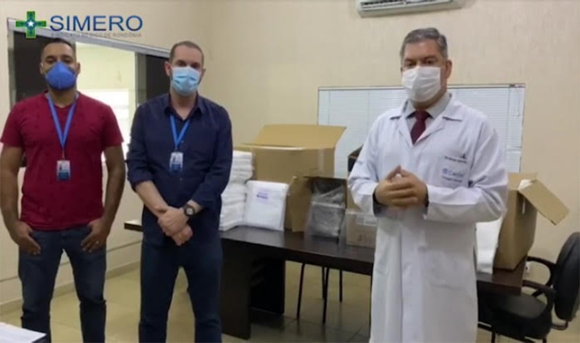 Simero intensifica entrega de EPIs no interior do estado com doação em Ji-Paraná