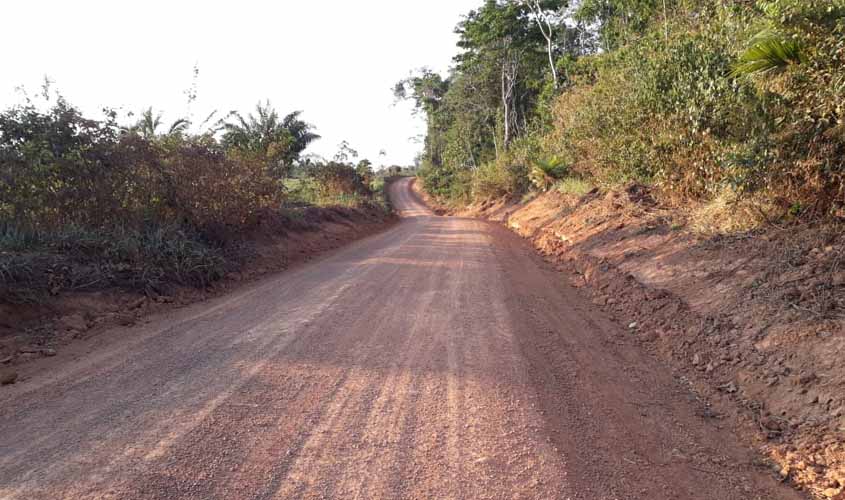 DER atende indicação do deputado Anderson e conclui melhorias nas estradas vicinais de Nova Califórnia