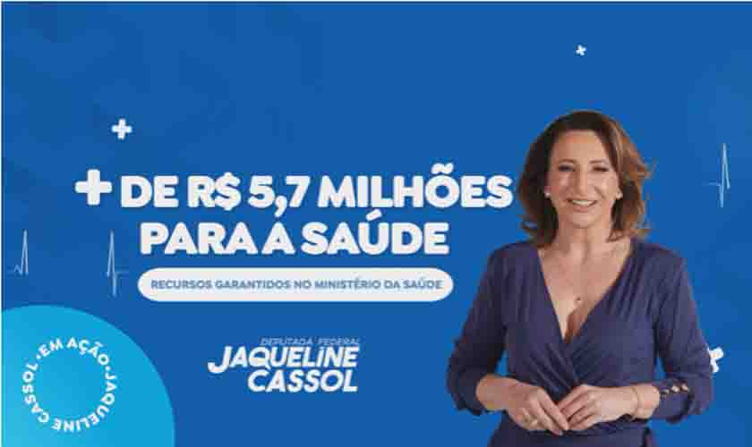 Deputada Jaqueline Cassol garante mais de R$ 5,7 milhões para a saúde