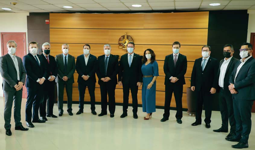 Visita institucional reúne chefes de poderes no Tribunal de Justiça de Rondônia