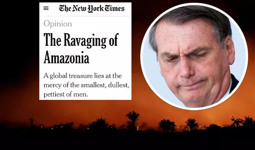 NYT destaca que a Amazônia está nas mãos 'do menor, mais maçante e insignificante dos líderes'