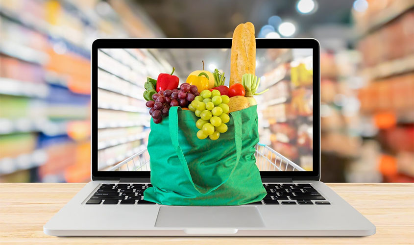 Supermercados vendem 96% mais na internet com isolamento social
