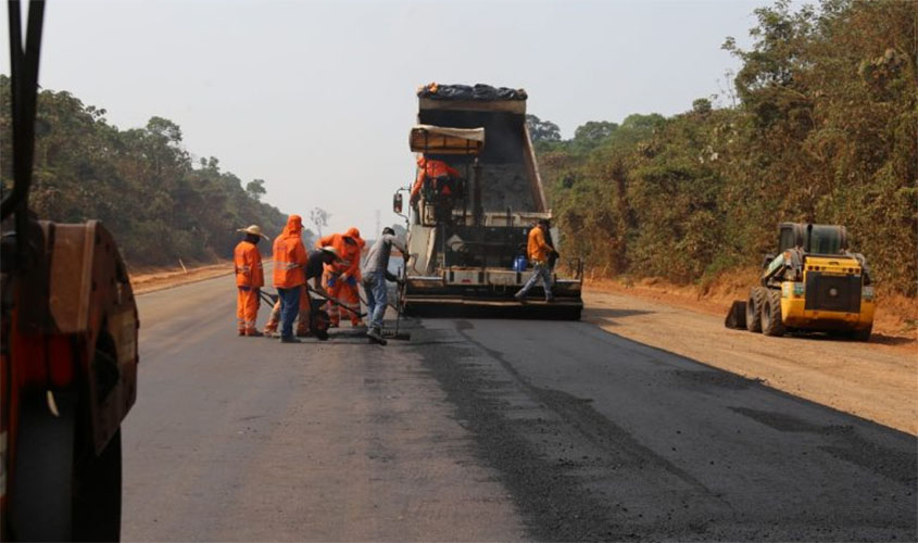 Rodovia Expresso Porto na capital tem 1000 metros de pavimentação asfáltica concluída