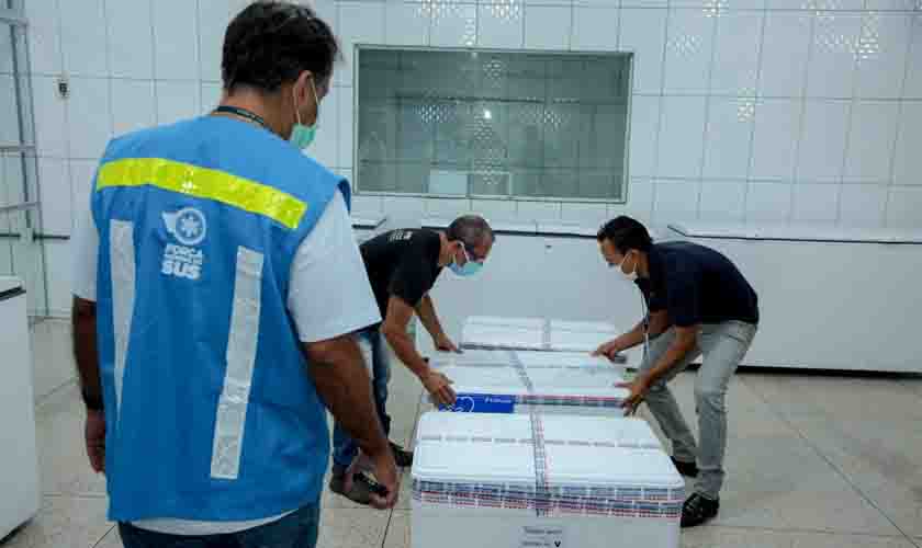 Rondônia recebe novo lote de vacinas do Ministério da Saúde com 58.200 doses