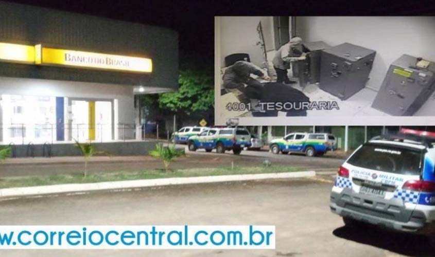 Banco do Brasil é alvo de bandidos na madrugada deste sábado