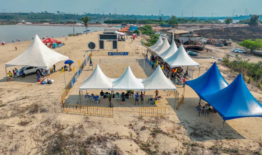 Show de fogos e atrações culturais marcam a abertura do Festival de Praia em Jaci-Paraná