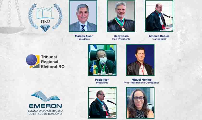 Ameron parabeniza eleitos para biênio 2022/2023 no TJRO, TRE-RO e Emeron