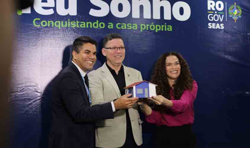 Governador Marcos Rocha e secretária Luana Rocha lançam programa habitacional que fortalece políticas sociais em Rondônia