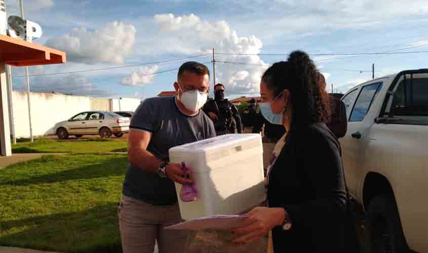 Com a segunda remessa da vacina contra Covid-19, vai imunizar 100% dos profissionais da Saúde