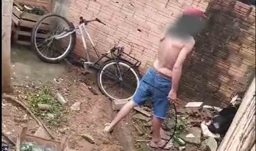 Polícia Militar prende homem por maus-tratos a animal