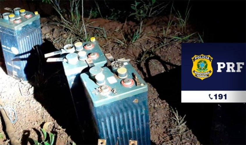 PRF e PM impedem assalto de materiais de uma empresa de telefonia