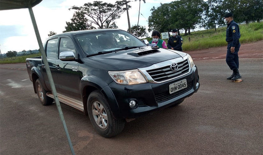 Prefeitura de Castanheiras realiza Barreira Sanitária para prevenção do Coronavírus