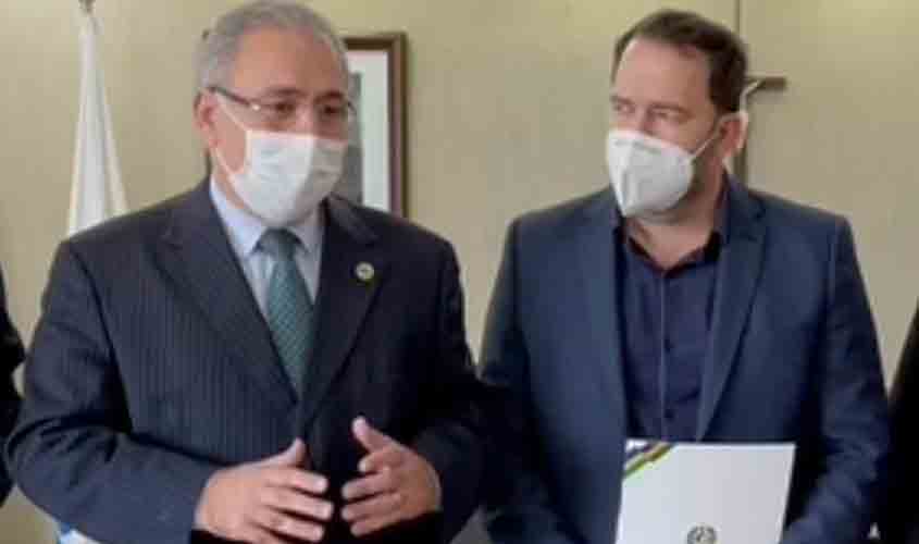 Presidente da Assembleia Legislativa, Alex Redano, participa de audiência com o novo ministro da Saúde