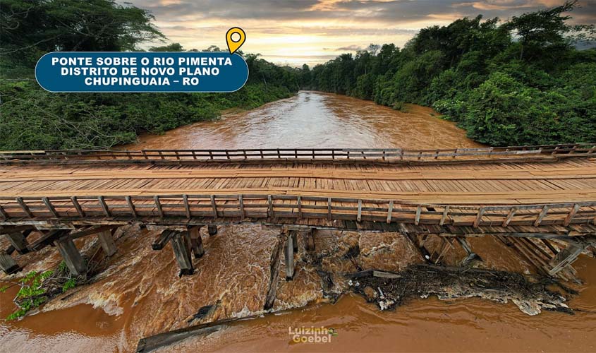 Luizinho Goebel quer ponte de concreto no distrito de Novo Plano, em Chupinguaia