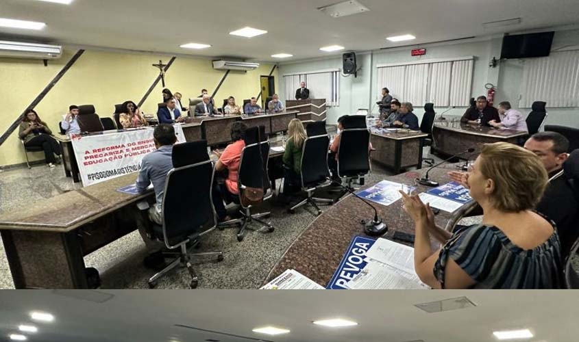 Sintero discute sobre impactos do novo Ensino Médio em audiência pública na Câmara de Porto Velho