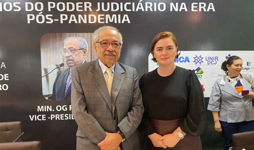 Secretária-geral da OAB-RO, Aline Silva participa de palestra do Ministro OG Fernandes
