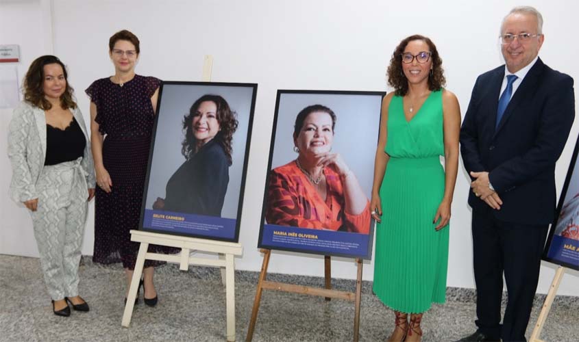 Exposição que homenageia mulheres de Rondônia chega ao Fórum Geral, em Porto Velho