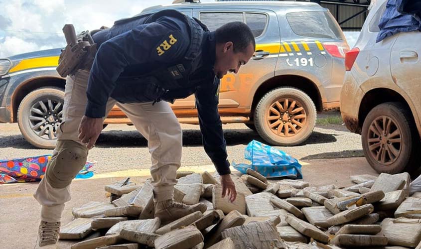 PRF apreende mais de 160 kg de entorpecente na BR 174