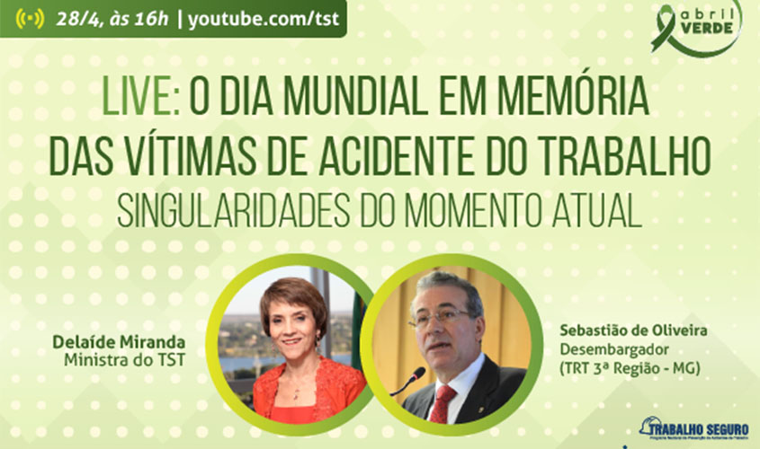 Trabalho Seguro: live vai debater acidentes de trabalho e transtornos mentais em tempos de crise 