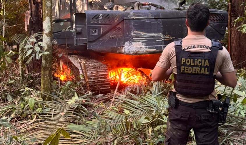 PF e Ibama combatem garimpo ilegal em terra indígena